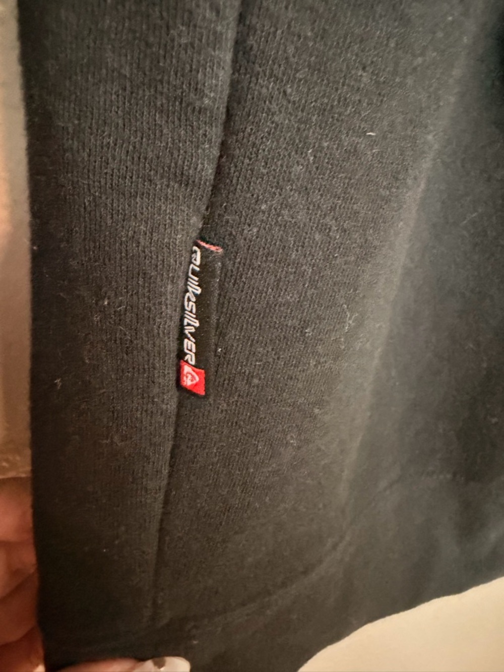 Quiksilver Men's Black Crewneck Sweatshirt with Small Logo - Picture 4 of 5